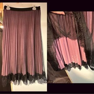 Purple and black skirt